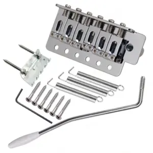 Left-Hand Electric Guitar Tremolo System in Chrome or Black 11 Sb20f37eb257a454bbe43c4d86b1de9254