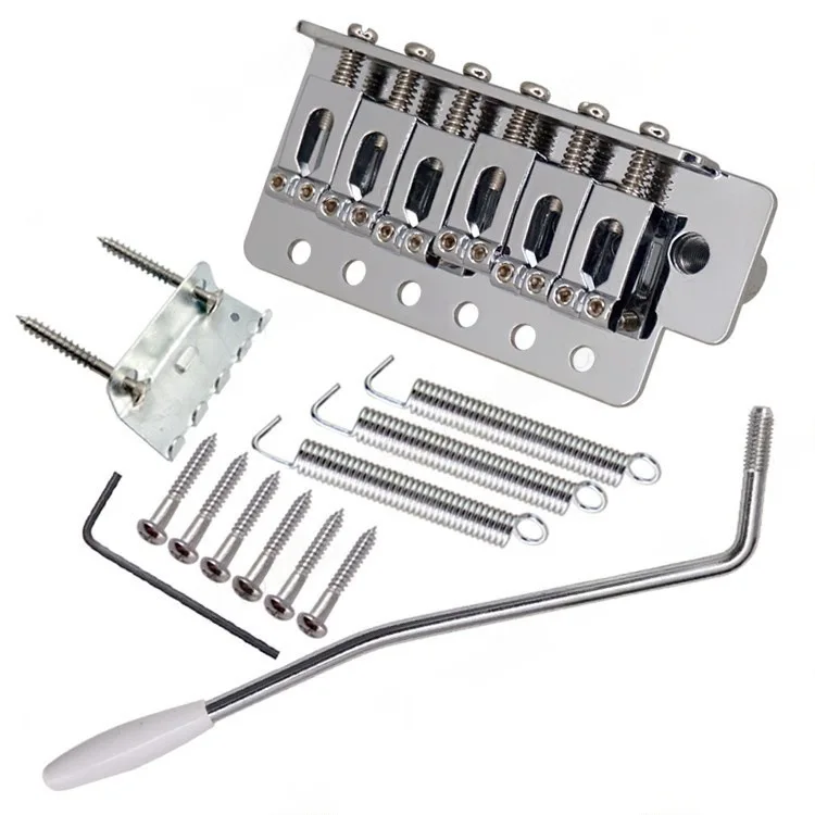 Left-Hand Electric Guitar Tremolo System in Chrome or Black 6 Left-Hand Electric Guitar Tremolo System in Chrome or Black - Image 6