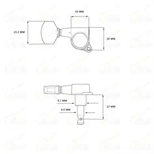 Chrome Guitar Tuning Set with Model 0751 11 Sb217fa41f1024a3b9ae74609026dd974B