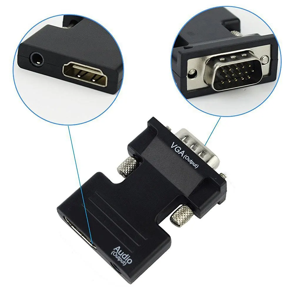 HDMI to VGA Converter Adapter with Audio 4 HDMI to VGA Converter Adapter with Audio - Image 4