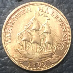 1792 Yarmouth Antique-Style Conder Token 5 Sb2430e01623740e4815818f0170c9e46n