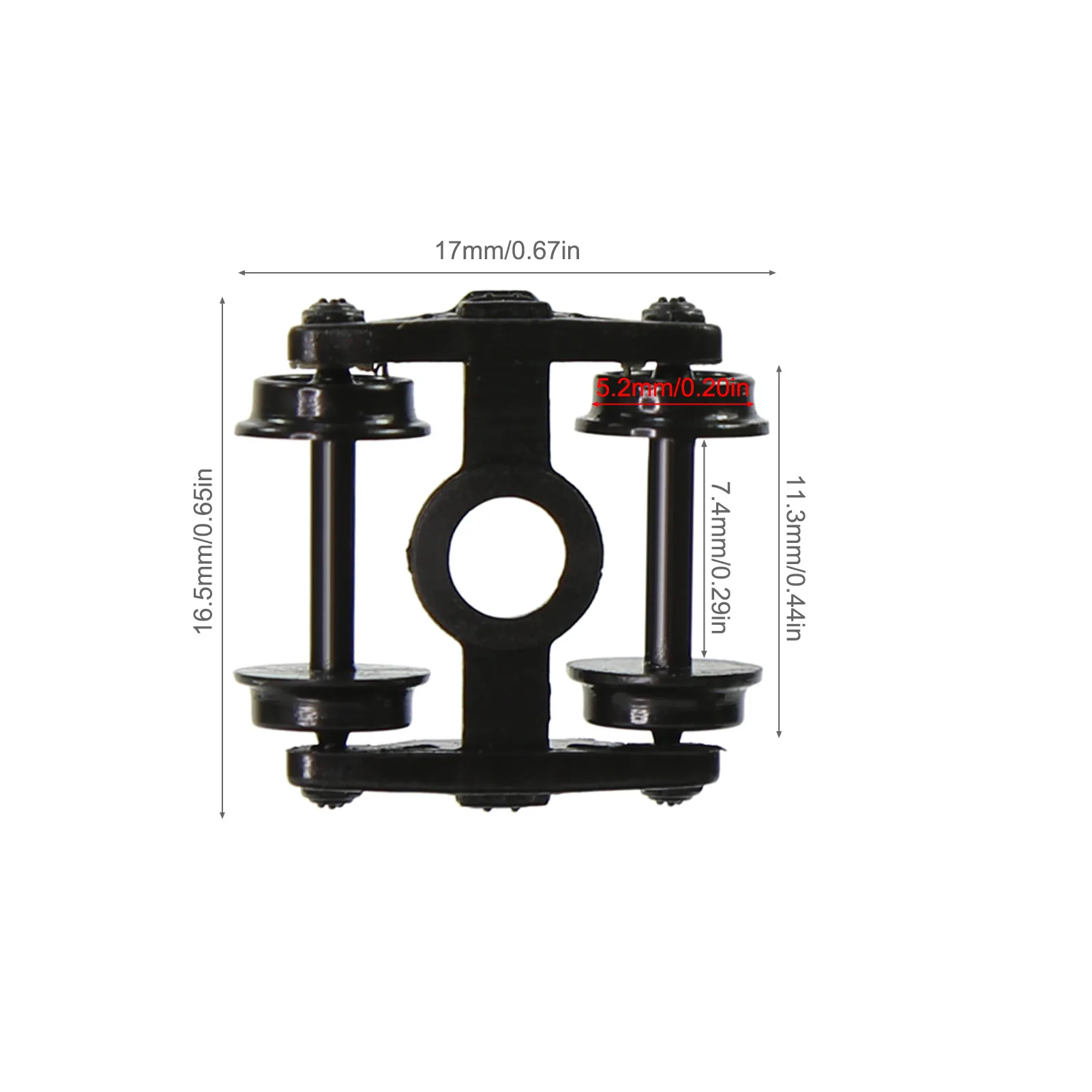 Evemodel N Scale 1:160 Bogies Set of 12/24 5 Evemodel N Scale 1:160 Bogies Set of 12/24 - Image 5