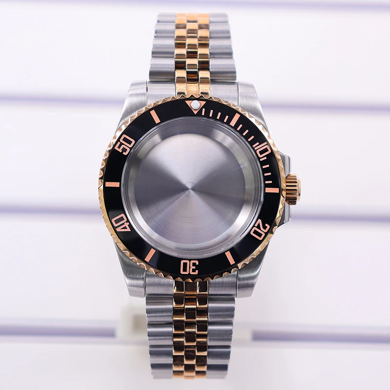 40mm Two-Tone Stainless Steel Watch Case Model GT-040 2 40mm Two-Tone Stainless Steel Watch Case Model GT-040 - Image 2