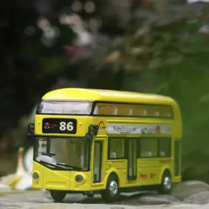 Vintage London Double-Decker Bus Model 1/36 Scale 15 Sb2c366306bdc41b68d34a9b6031770b2X