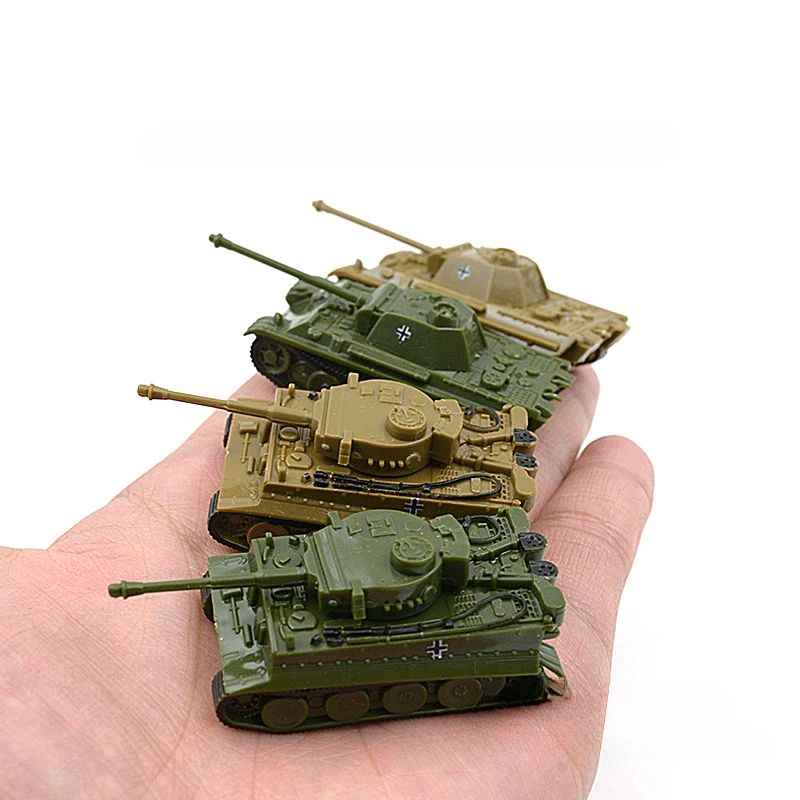 1:144 WWII Tank Model Set with 4 Military Vehicles 3 1:144 WWII Tank Model Set with 4 Military Vehicles - Image 3