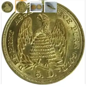 19th Century American Lion Gold Replica Coin 5 Sb2d71e55fea6446096b5334d8103b6b97