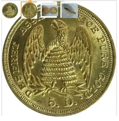 19th Century American Lion Gold Replica Coin 2 19th Century American Lion Gold Replica Coin - Image 2