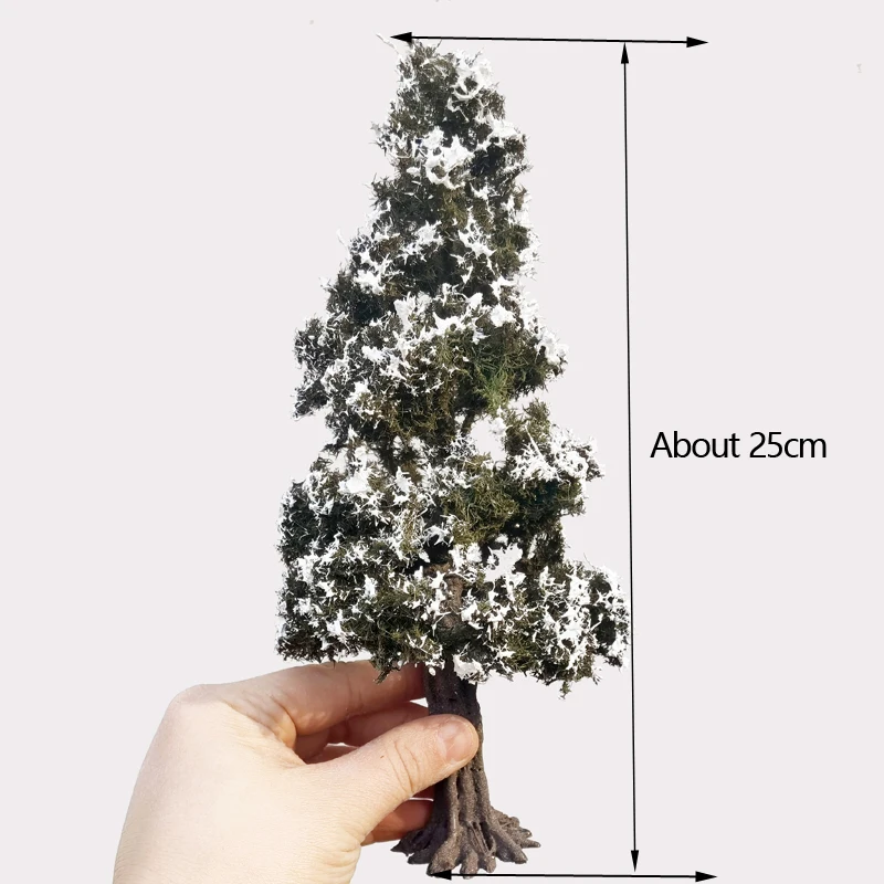 Miniature Snow-Covered Wire Cedar Tree Set 9 Miniature Snow-Covered Wire Cedar Tree Set - Image 9