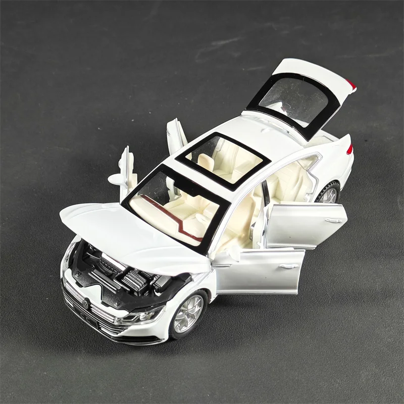 White 1:32 Scale Volkswagen CC Diecast Model 4 White 1:32 Scale Volkswagen CC Diecast Model - Image 4