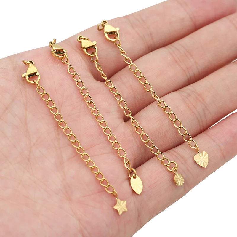 18k Gold-Plated Stainless Steel Extension Chain Set 6 18k Gold-Plated Stainless Steel Extension Chain Set - Image 6