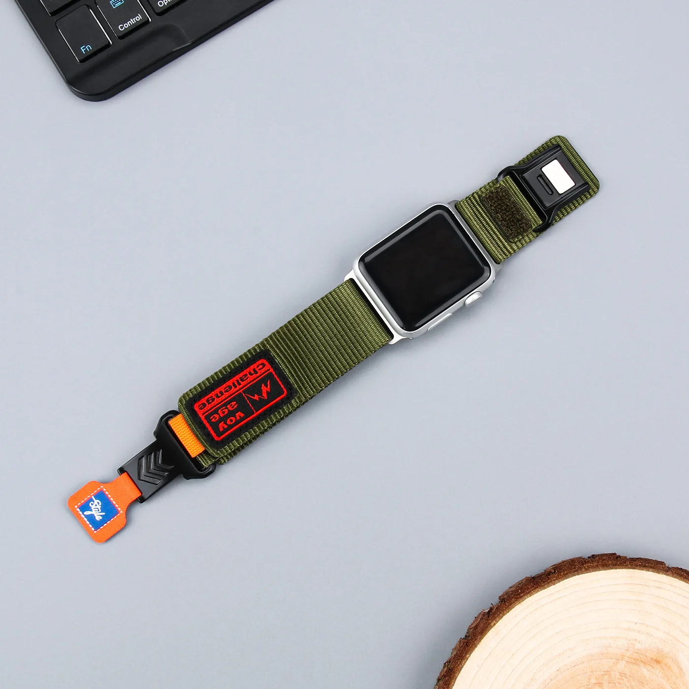 Vibrant Nylon Watch Strap for Apple Watch Models 8 Vibrant Nylon Watch Strap for Apple Watch Models - Image 8