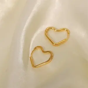 Stainless Steel Heart-Shaped Earrings 9 Sb3851e94946f4980b9b0e25be4b7c1574