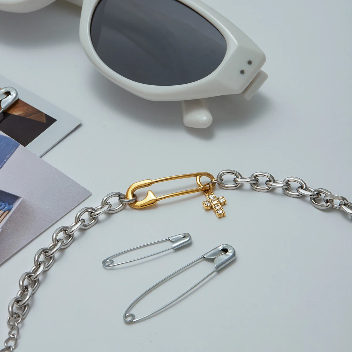 Unisex Stainless Steel Bracelet with Cross Charm 5 Unisex Stainless Steel Bracelet with Cross Charm - Image 5