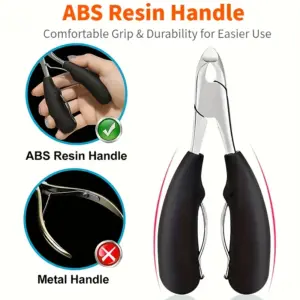 Heavy-Duty Stainless Steel Nail Clipper in Black 8 Sb3db0e60c21841f886a97c69a4529f1bB 1