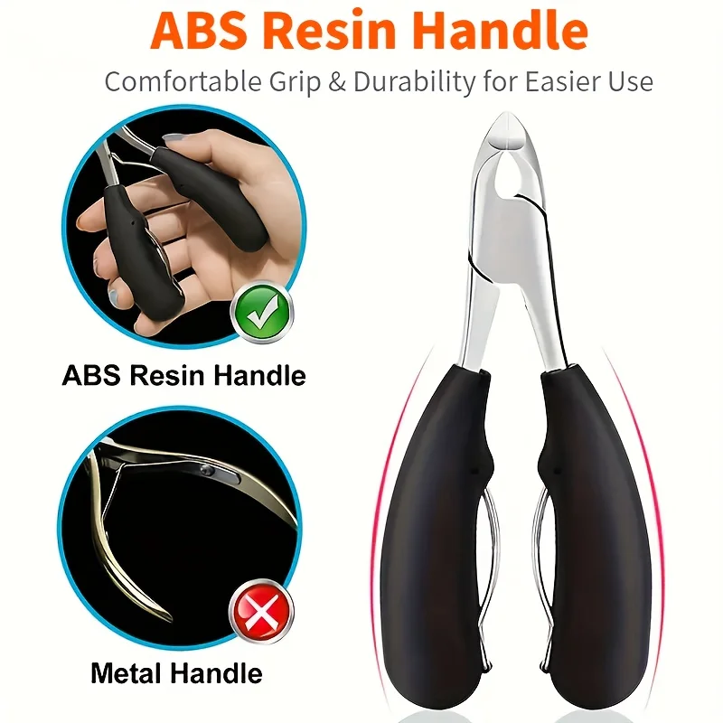 Heavy-Duty Stainless Steel Nail Clipper in Black 3 Heavy-Duty Stainless Steel Nail Clipper in Black - Image 3