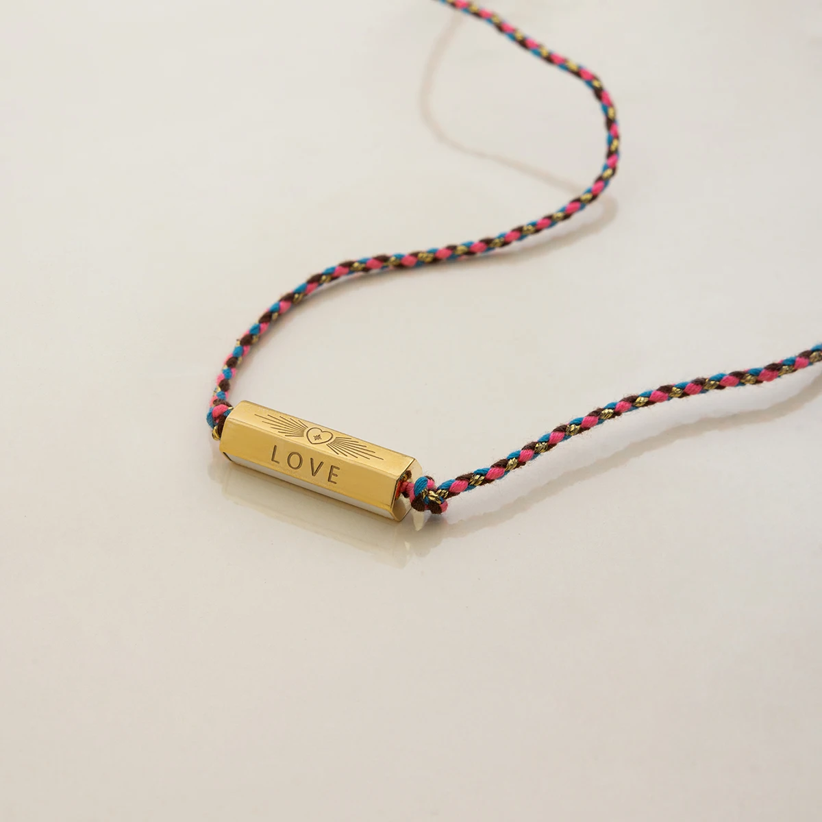 Gold Stainless Steel Layered Necklace with Heart Pendant 5 Gold Stainless Steel Layered Necklace with Heart Pendant - Image 5