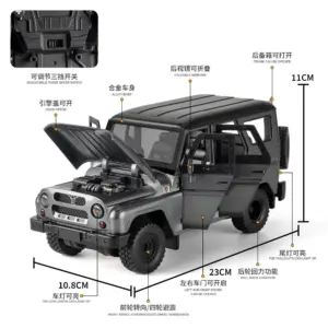 1:18 Scale Russian UAZ Hunter Jeep Model 12 Sb3f74a42c5b041aab458763deb0e3239F