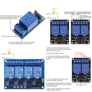 Multi-Channel 5V/12V/24V Relay Module for Automation 14 Sb3f88e82aa38468bb0fc0a7f8fe323e53