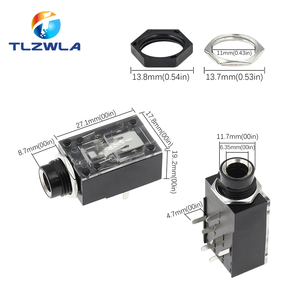 6.35mm Double-Channel Microphone Socket Set (5 pcs) 6 6.35mm Double-Channel Microphone Socket Set (5 pcs) - Image 6