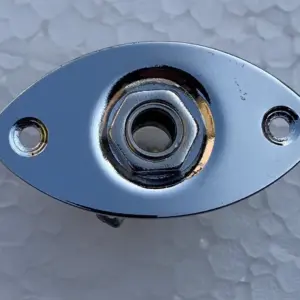 Oval Curved Bass Jack Plate in Gold, Black, Chrome 8 Sb40f02597b1c46c5833495fe92b7fbaex