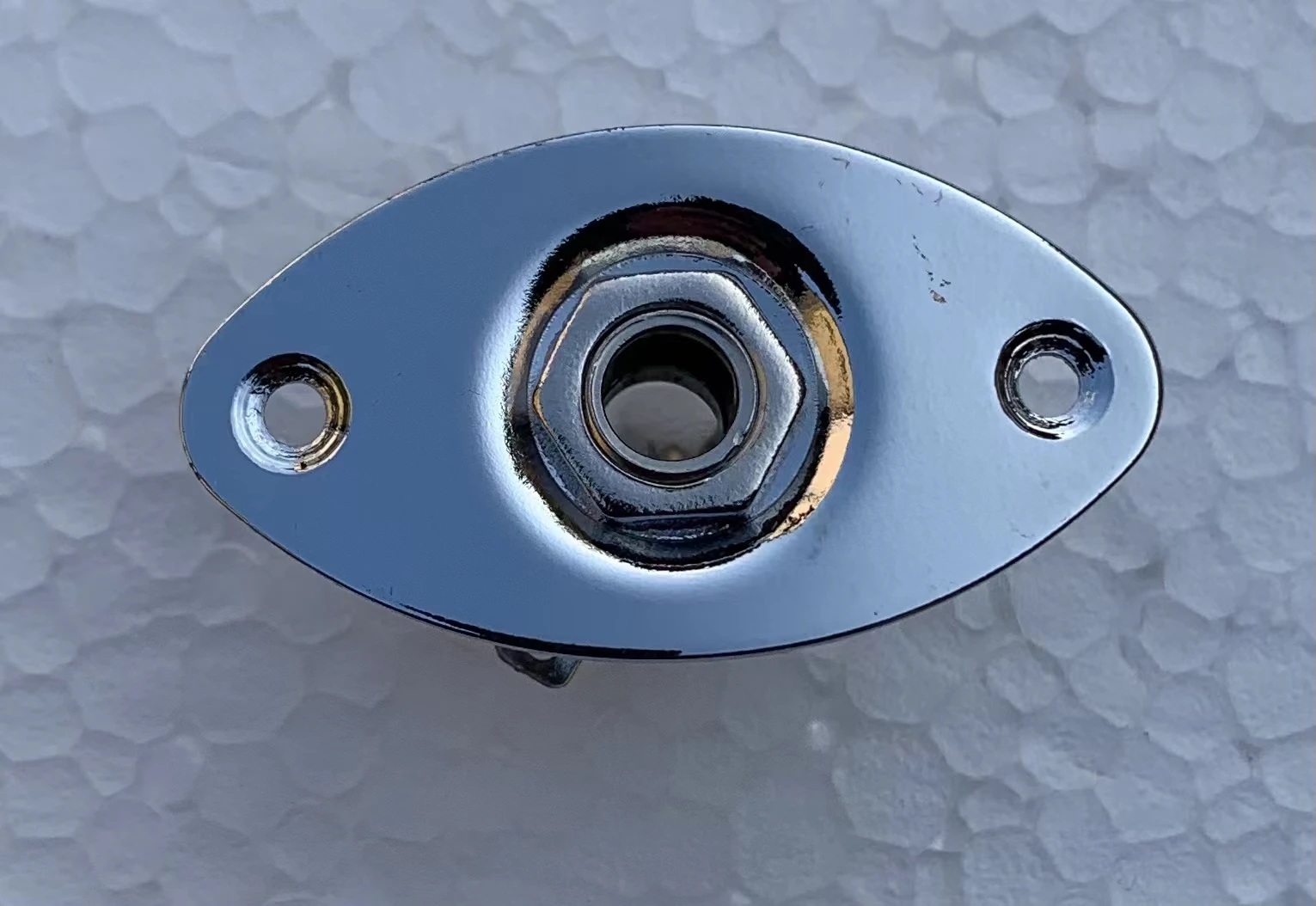 Oval Curved Bass Jack Plate in Gold, Black, Chrome 3 Oval Curved Bass Jack Plate in Gold, Black, Chrome - Image 3