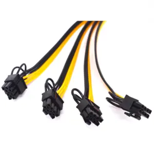 PCIe GPU Power Extension Cable 30cm, 6-pin to four 8-pin 9 Sb41bae90f0c846cf87eebfb6cef1f623J