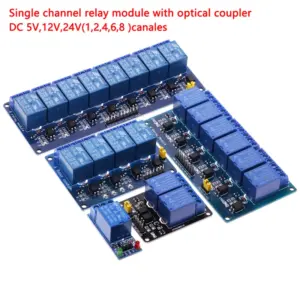 Multi-Channel 5V/12V/24V Relay Module for Automation