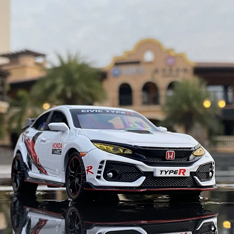 Yellow Honda Civic Type R FK8 Diecast Model 1:32 Scale 9 Yellow Honda Civic Type R FK8 Diecast Model 1:32 Scale - Image 9