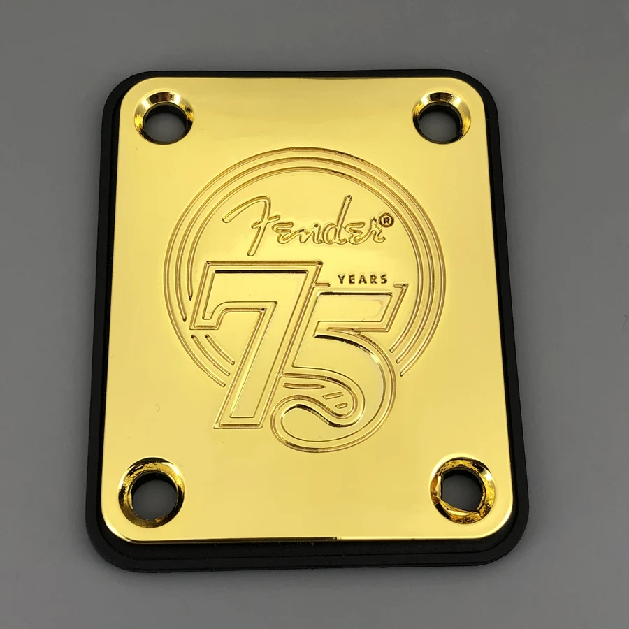 ST & Tele Guitar Neck Plate in Chrome, Silver, Black 7 ST & Tele Guitar Neck Plate in Chrome, Silver, Black - Image 7