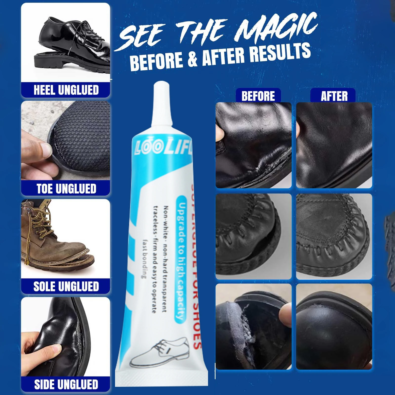 Professional Shoe Repair Kit with Waterproof Adhesive 6 Professional Shoe Repair Kit with Waterproof Adhesive - Image 6