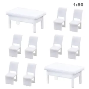 Miniature Dining Furniture Set for 1:50 Scale