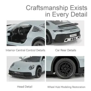 Vibrant Blue 1:32 Porsche 911 Diecast Model 14 Sb49fc6b1f0ce411f890fbfd96f0f5dc1X