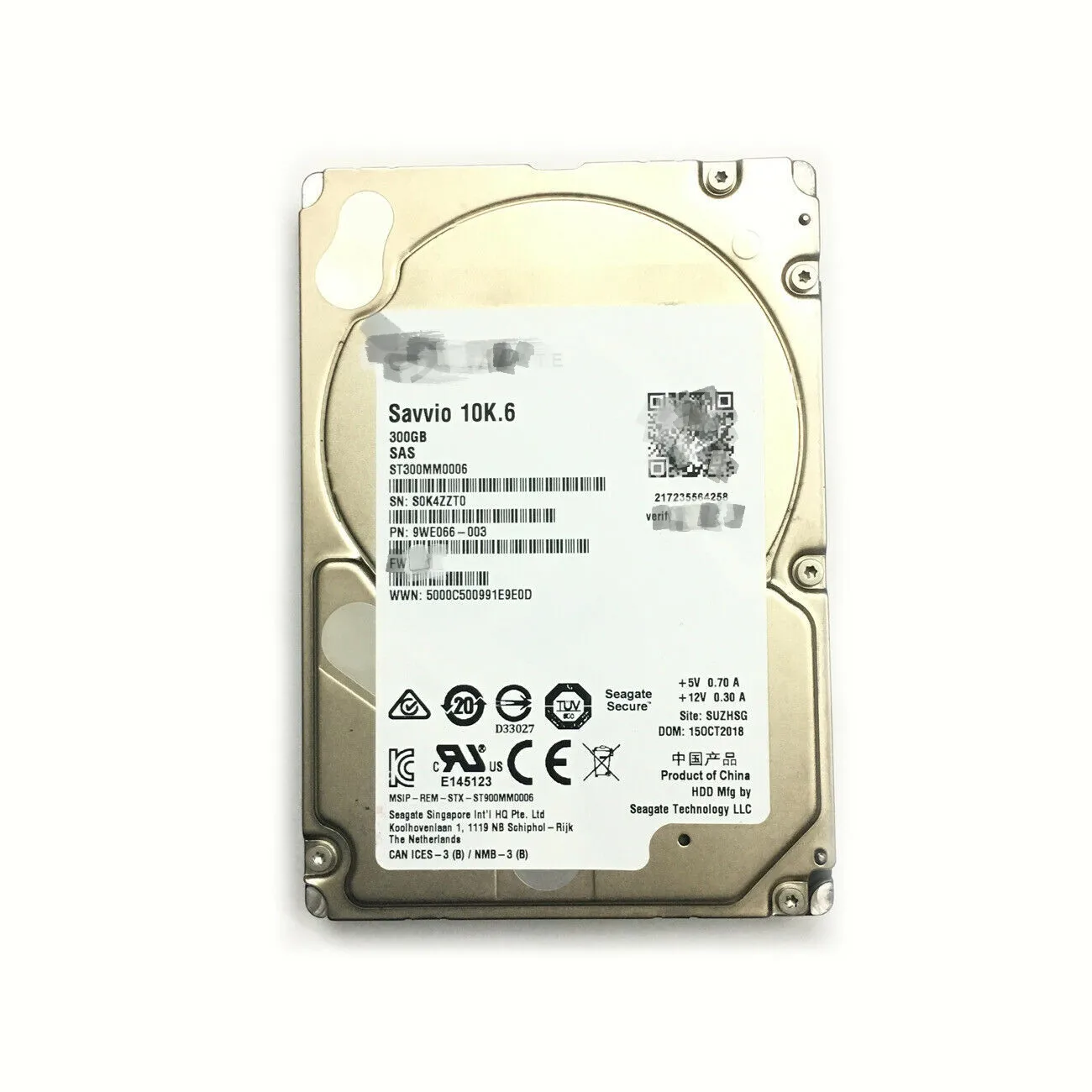 Seagate Savvio 10K.6 300GB SAS Drive 2 Seagate Savvio 10K.6 300GB SAS Drive - Image 2