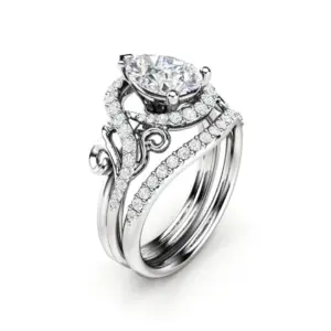 Silver Geometric Ring with White Zircon Accents 5 Sb4d28da225314b0f9f0f6180455f1aab5