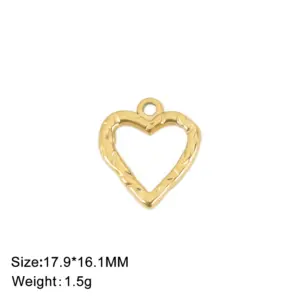 Heart-Shaped Stainless Steel Charms Collection 18 Sb4dac0fc99a5438e86f19bd3b73a255f3
