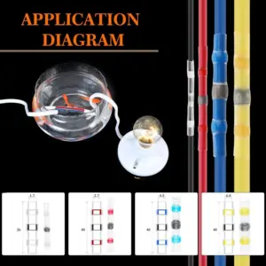 Waterproof Heat-Shrink Connector Kit for Electrical Wiring 10 Sb4e53848e7484bd4958196f8f22f9a95C