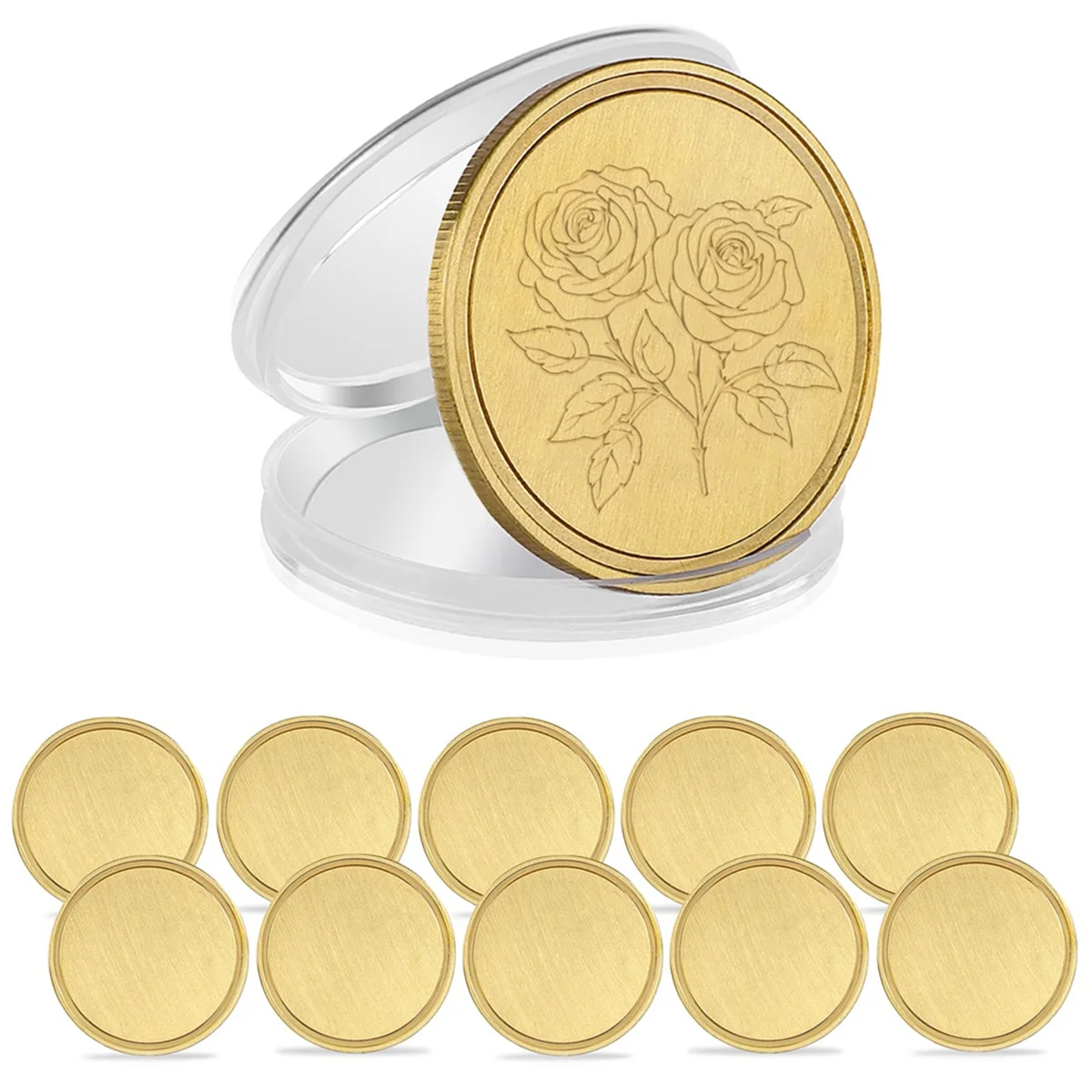 Brass Coin Blanks Set for Crafts 2 Brass Coin Blanks Set for Crafts - Image 2