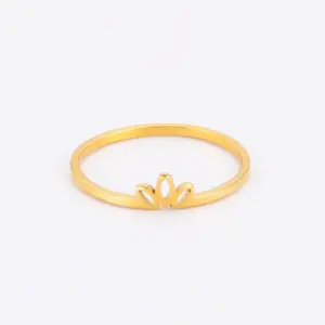 Gold Lotus Vintage Women's Ring 18 Sb4eff0d5257548bcb1c0c4d165eb01327