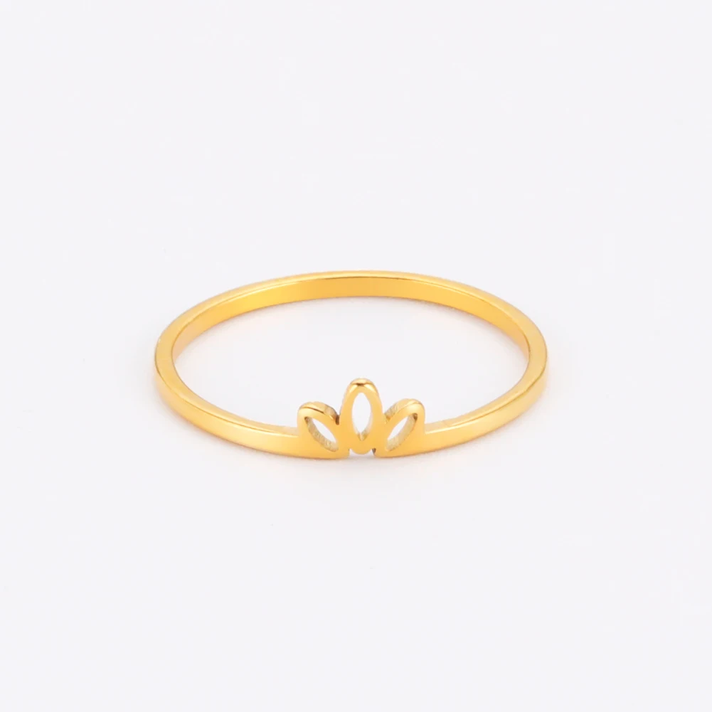 Gold Lotus Vintage Women's Ring 9 Gold Lotus Vintage Women's Ring - Image 9