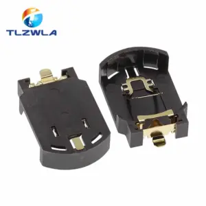 Black Plastic CR2032 Battery Holder Set of 10 8 Sb4fee198c5db4372accb01738e585984n