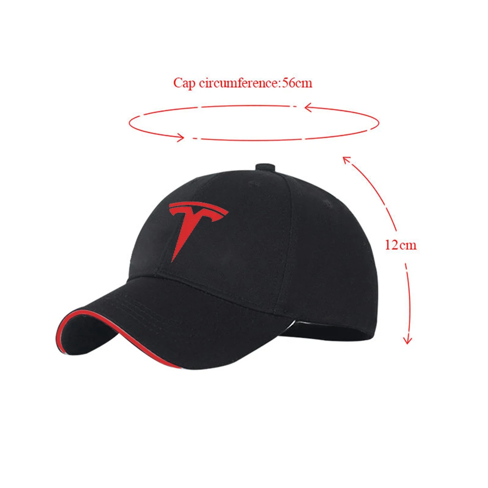 Tesla Model Cap with Red Stripe 4 Tesla Model Cap with Red Stripe - Image 4