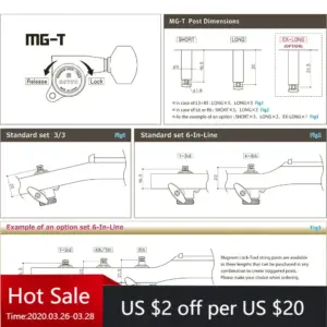 GOTOH SG381-01-MGT Gold Locking Tuners 7 Sb52b8eb3ca8344e38736fbf7cbfc98fcW