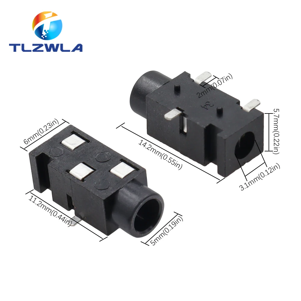 10PCS PJ-320 3.5mm Audio Jack Sockets for PCB 6 10PCS PJ-320 3.5mm Audio Jack Sockets for PCB - Image 6