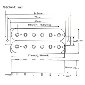 Passive Ceramic Humbucker Pickups Set for Electric Guitars 9 Sb54acffd2b244d828151adb22276deedz