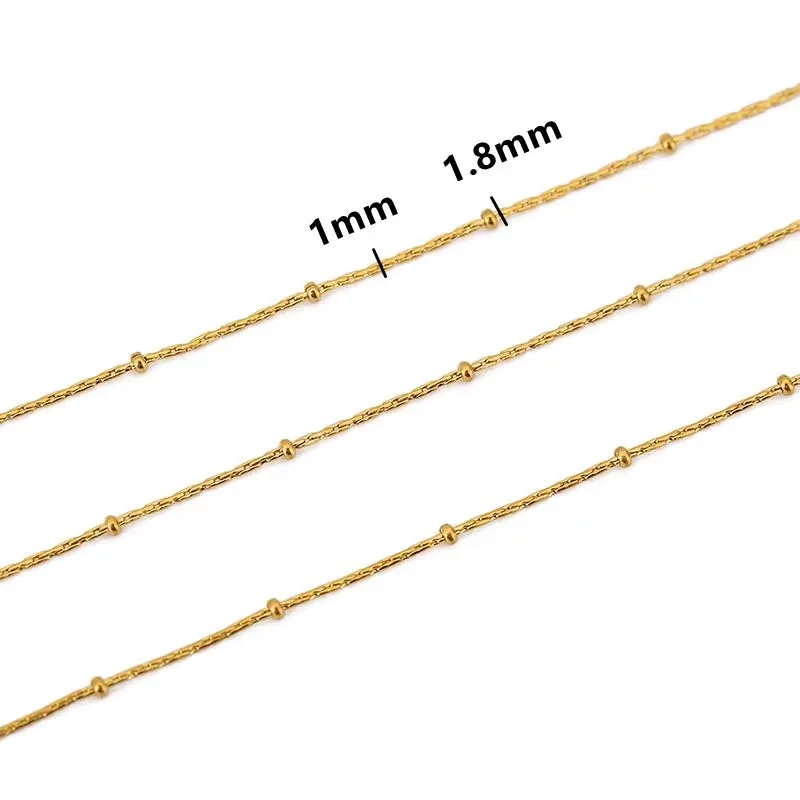 Stainless Steel Gold Snake Chain 2m 2 Stainless Steel Gold Snake Chain 2m - Image 2