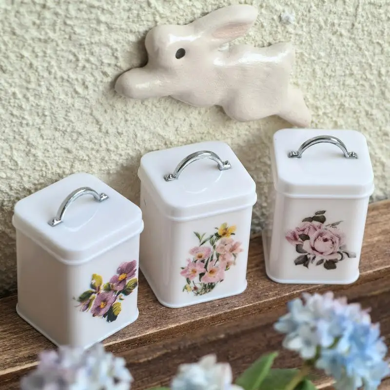 Miniature Dollhouse Storage Containers Set 1 Miniature Dollhouse Storage Containers Set