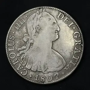 Vintage Copper Coin Spain 1807 Collectible