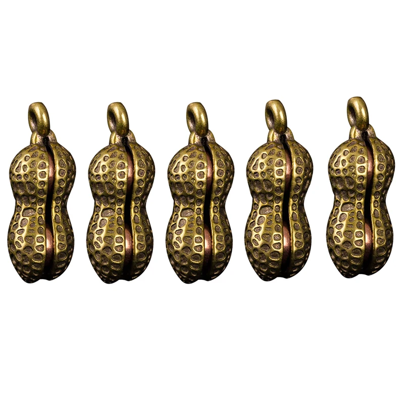Brass Peanut Ornament Set (1-5 pcs) 8 Brass Peanut Ornament Set (1-5 pcs) - Image 8