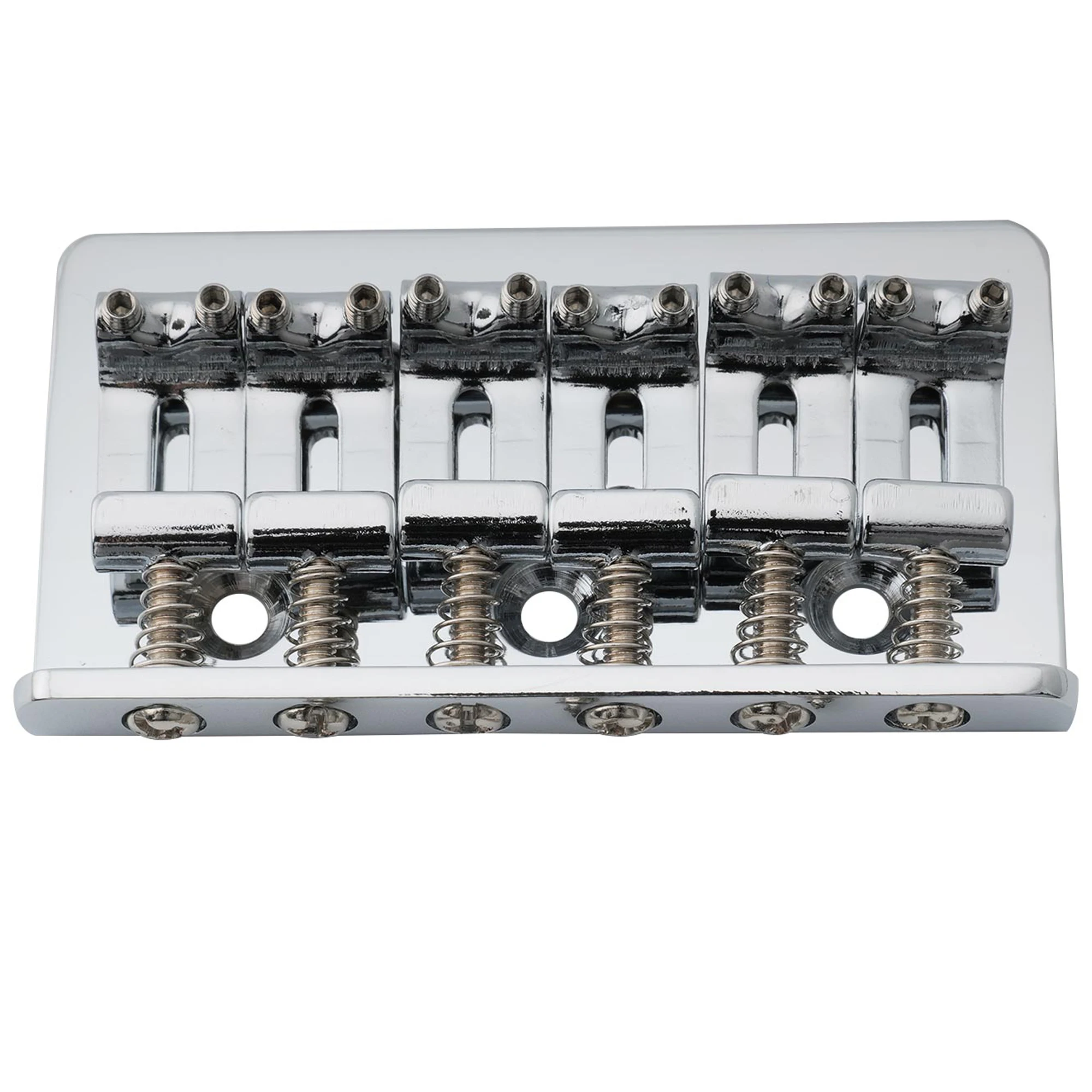 Chrome Electric Guitar Bridge for Strat & Tele 4 Chrome Electric Guitar Bridge for Strat & Tele - Image 4