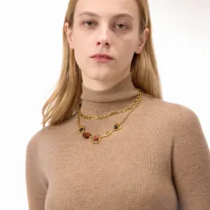 Elegant Stainless Steel Red Agate Pendant Necklace 10 Sb5c31c51e384410b8ef7aa3515b21458n